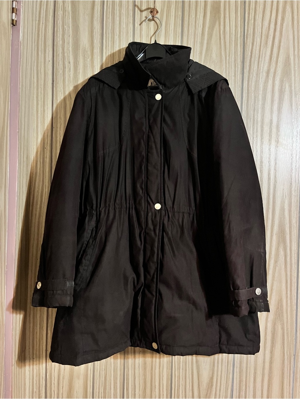 Tower by London Fog Black Insulated Hooded Winter Parka Coat 3X